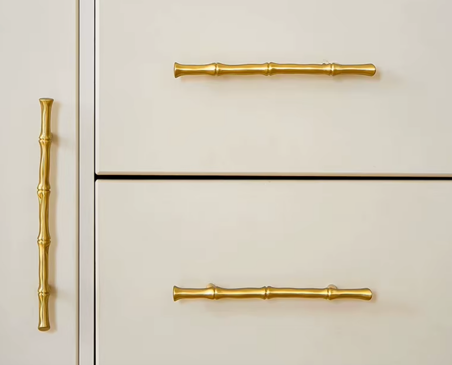 Cabinet Handles Bamboo Collection Brushed Brass