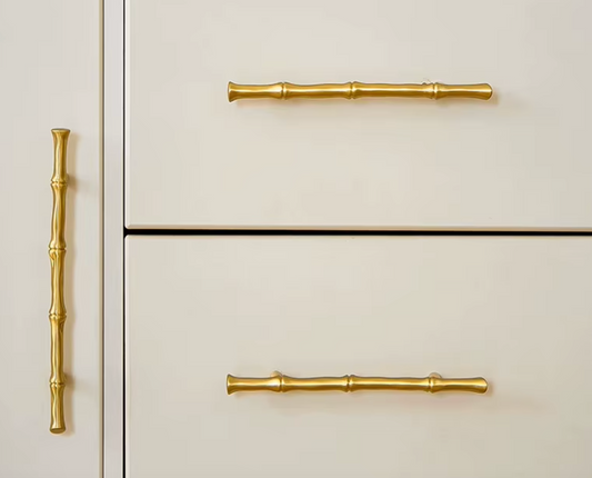 Cabinet Handles Bamboo Collection Brushed Brass
