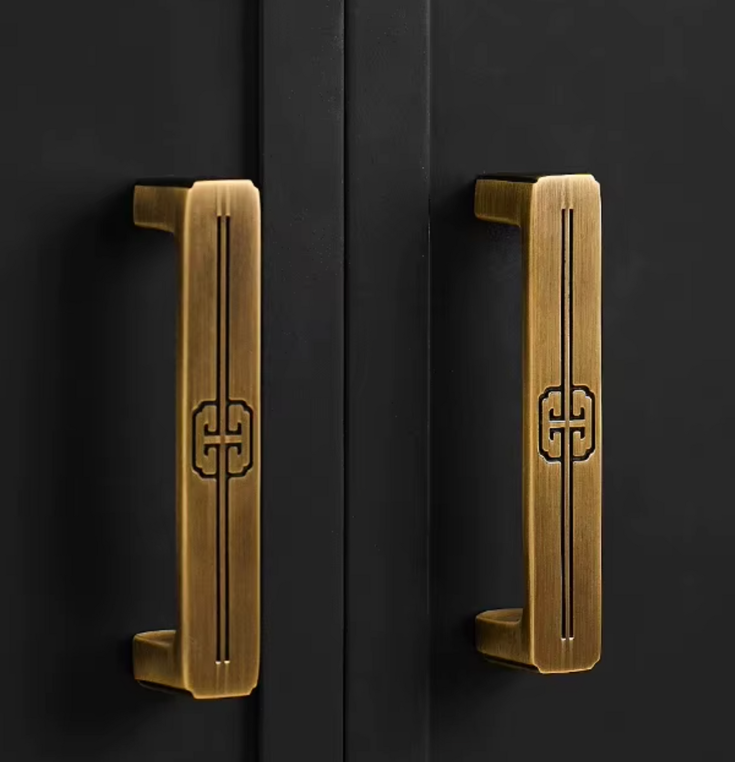 Cabinet Handles Celtic Collection Brushed Antique Brass