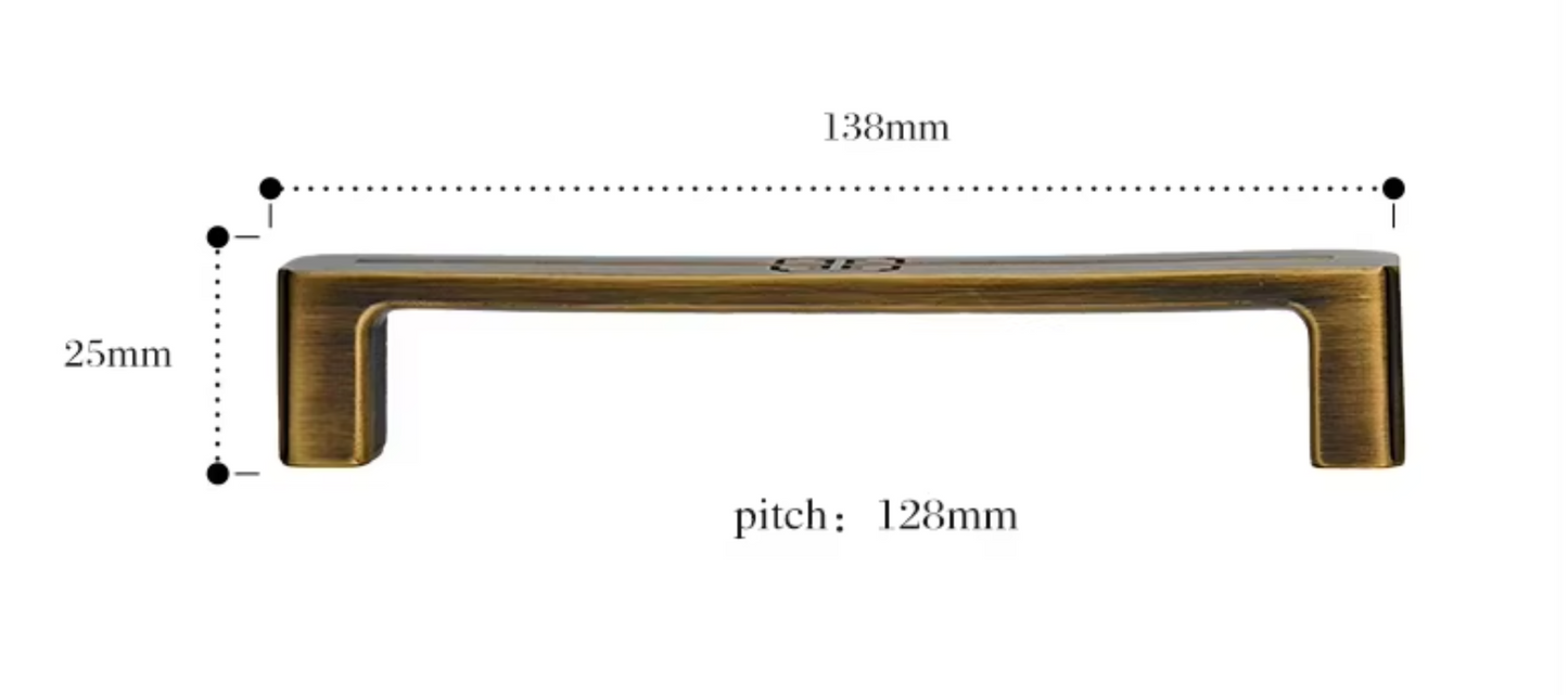 Cabinet Handles Celtic Collection Brushed Antique Brass