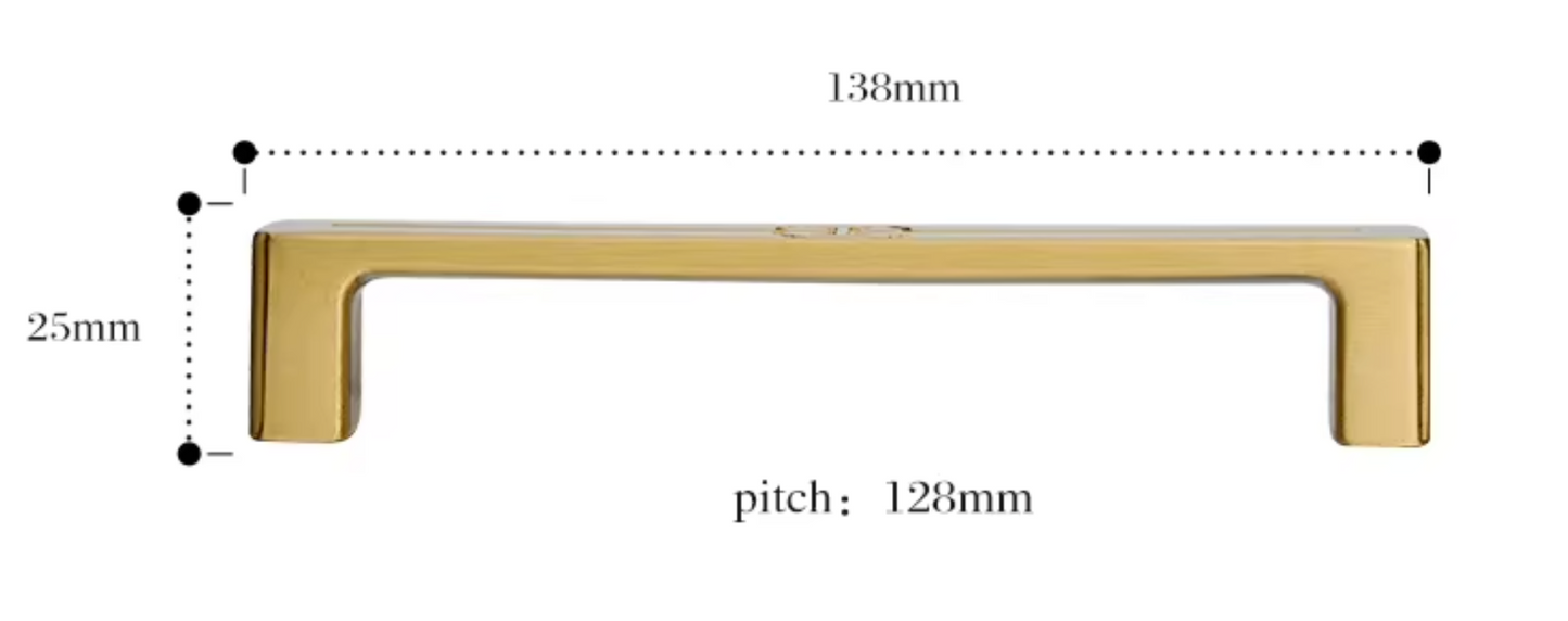 Cabinet Handles Celtic Collection Brushed Brass