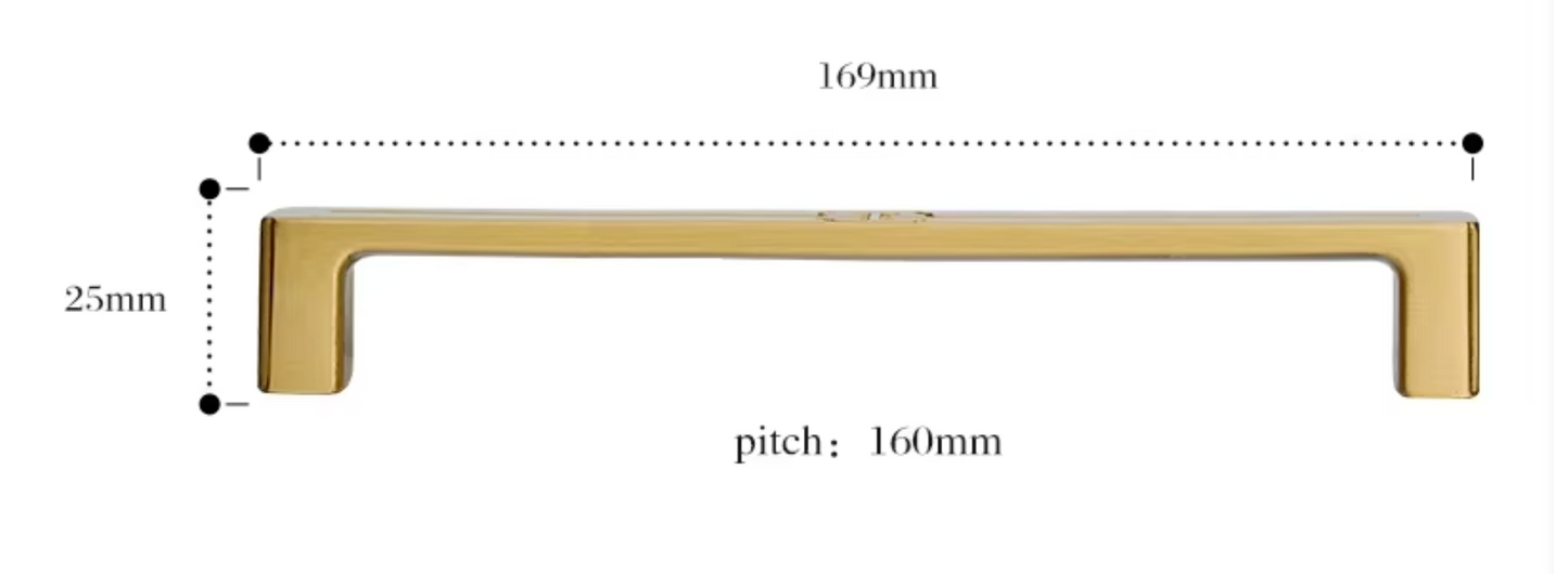 Cabinet Handles Celtic Collection Brushed Brass