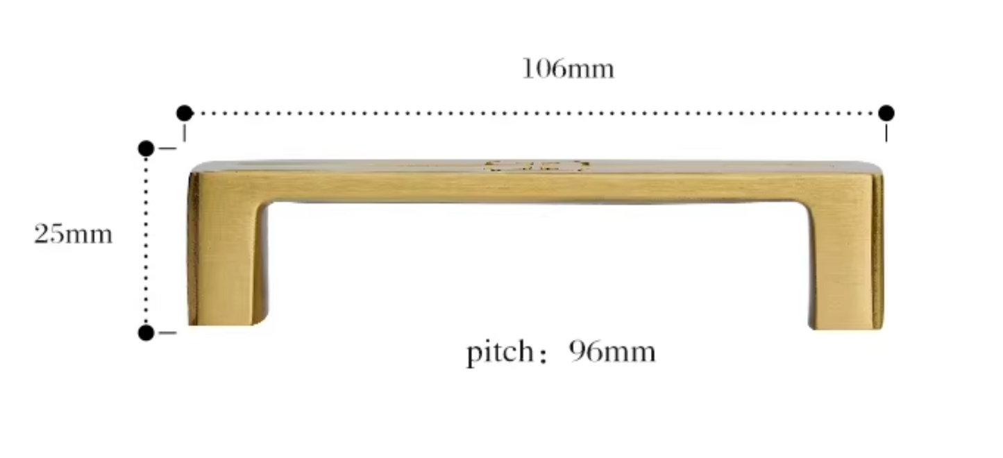 Cabinet Handles Celtic Collection Brushed Brass