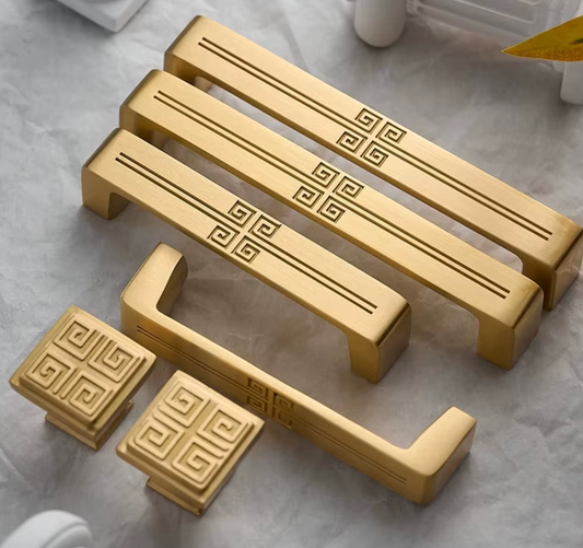 Cabinet Handles Celtic Collection Brushed Brass