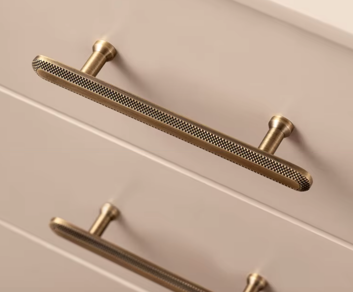 Cabinet Handles Regent Dot Collection Brushed Antique Brass