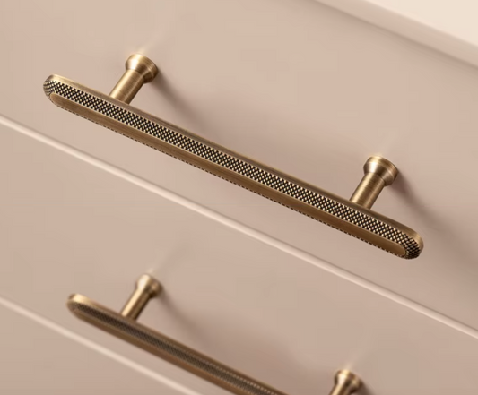 Cabinet Handles Regent Dot Collection Brushed Antique Brass