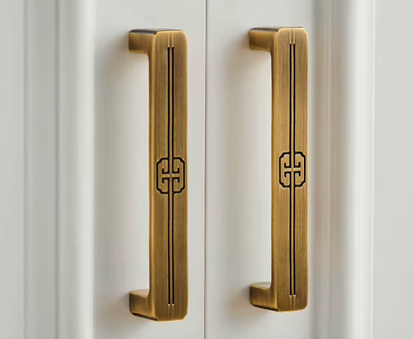 Cabinet Handles Celtic Collection Brushed Antique Brass