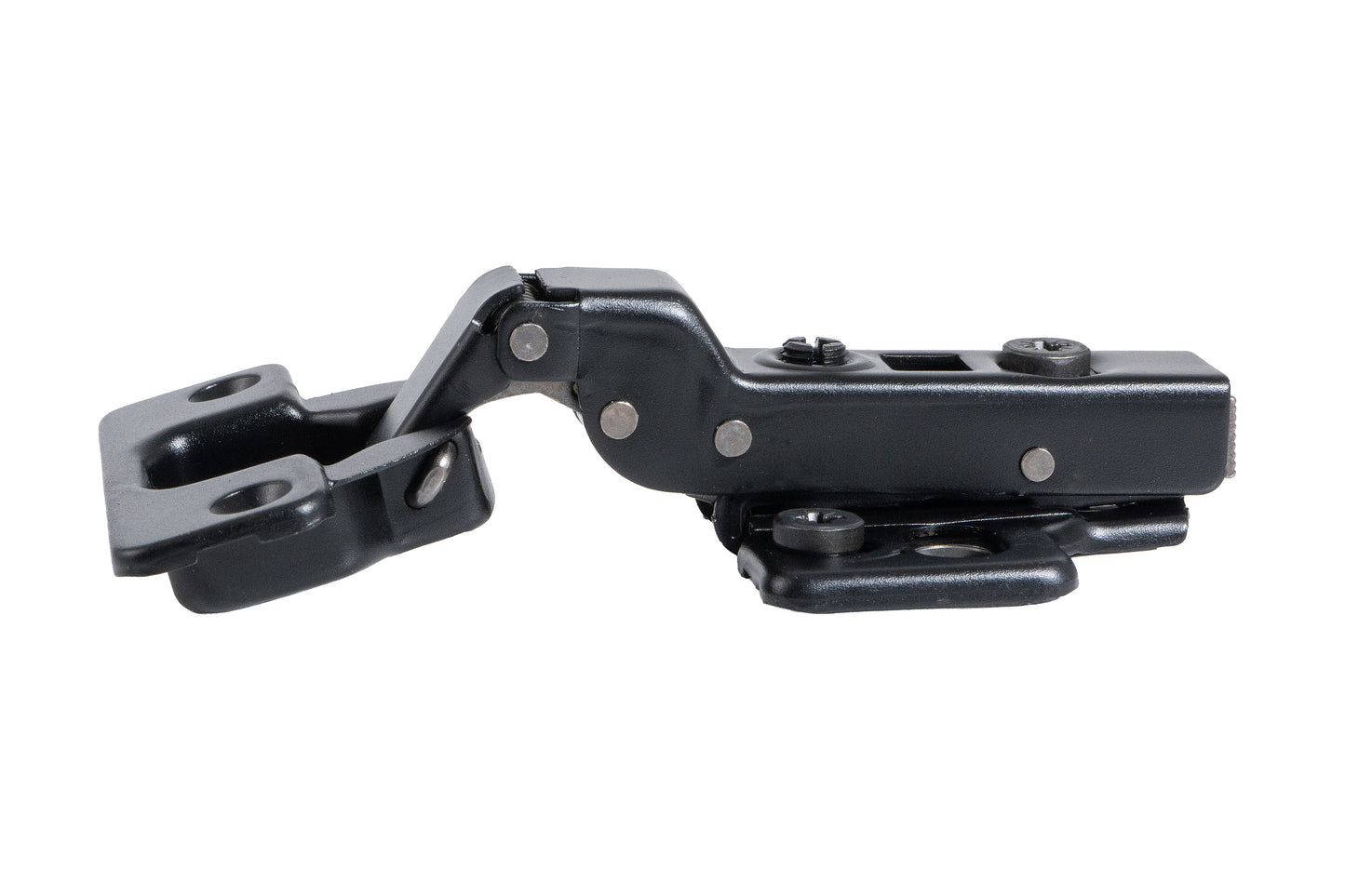 Cabinet Hinge Soft Close 100° SATIN BLACK Half Overlay Set Two