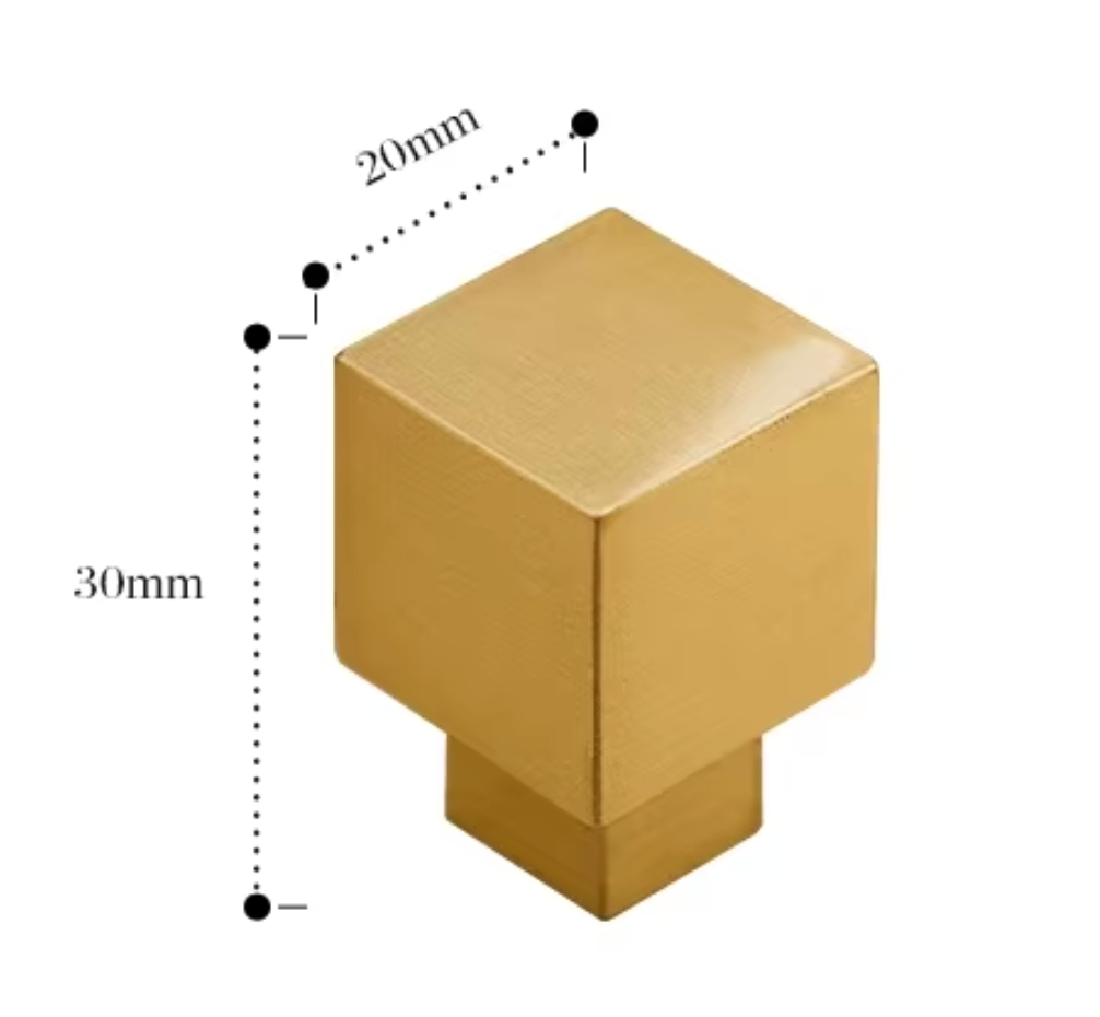 Cabinet Knob Square Cube Collection