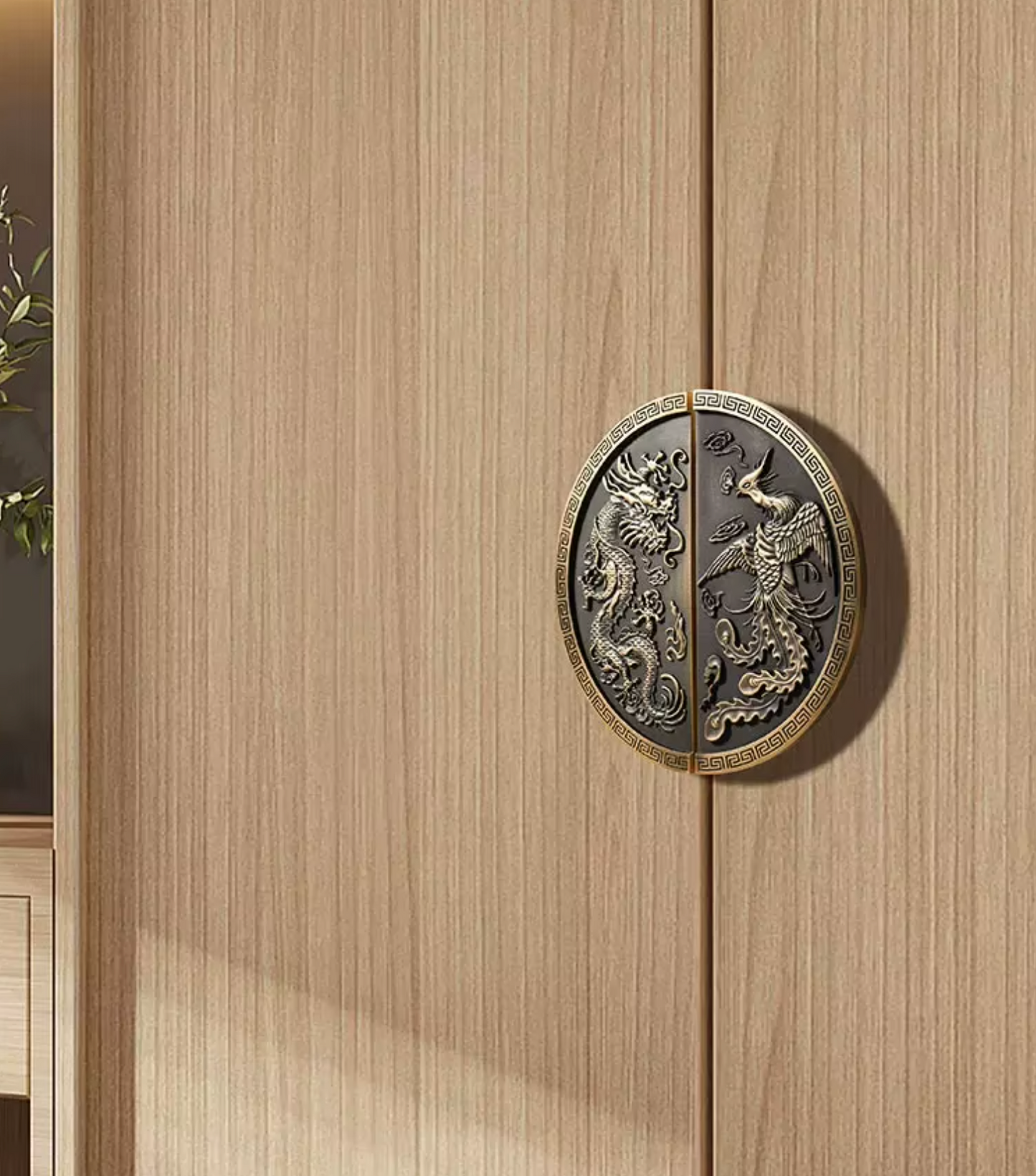 Cabinet Knobs Imperial Eastern Half-Moon Collection Antique Brushed Brass