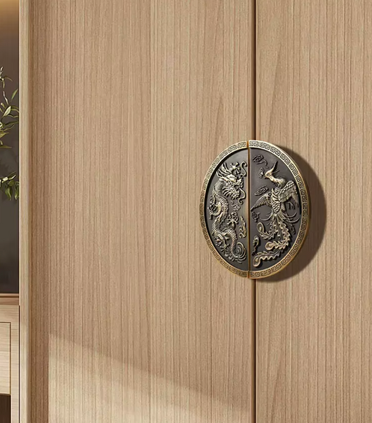 Cabinet Knobs Imperial Eastern Half-Moon Collection Antique Brushed Brass