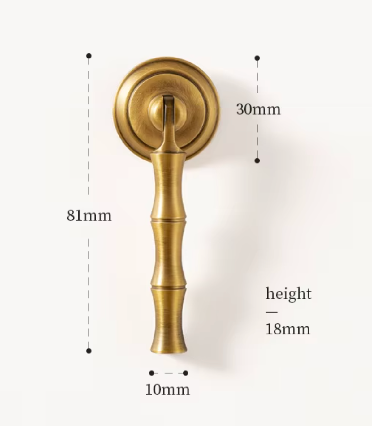 Cabinet Knob Pendant Teardrop Collection Antique Brass