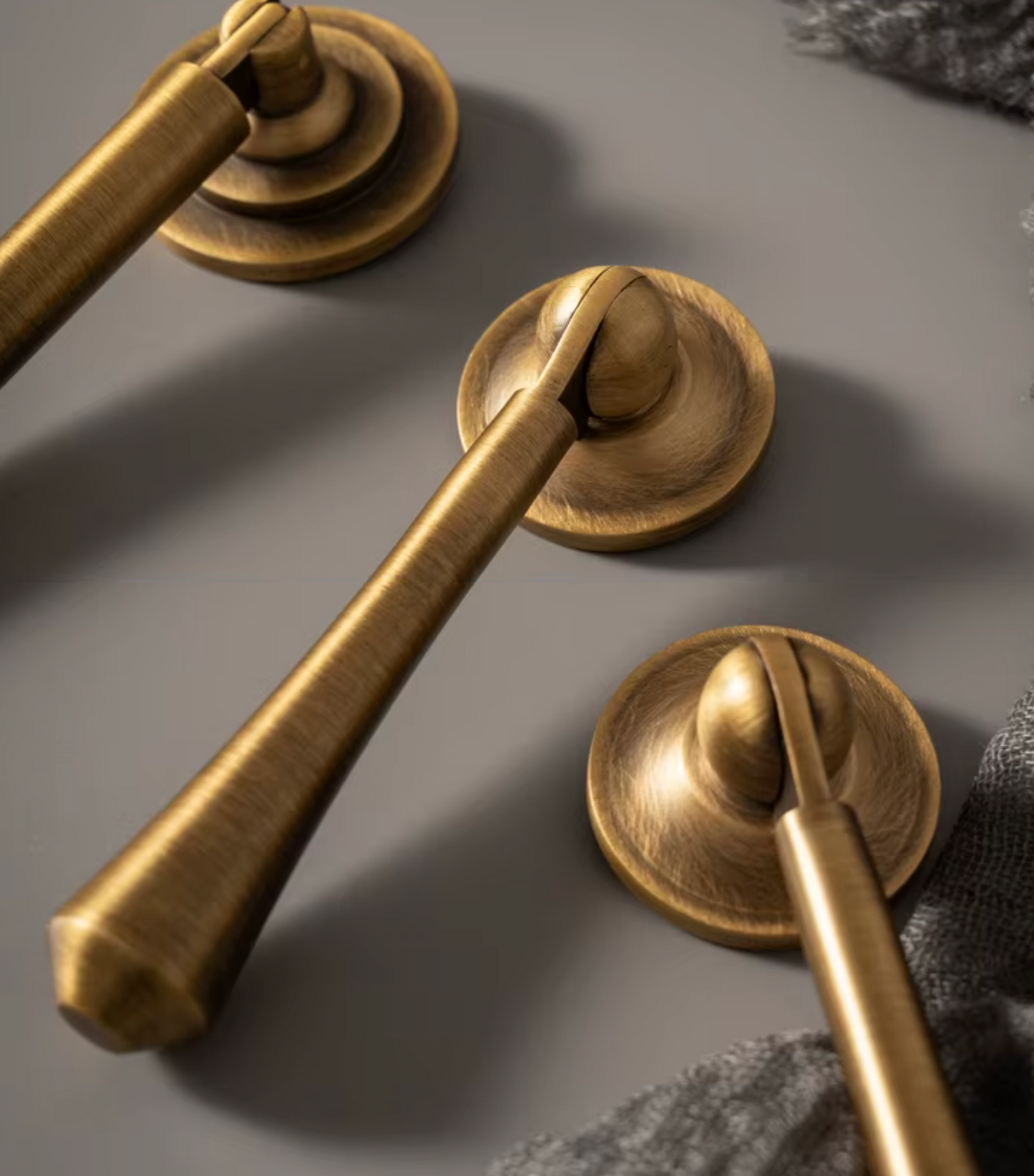 Cabinet Knob Pendant Teardrop Collection Antique Brass