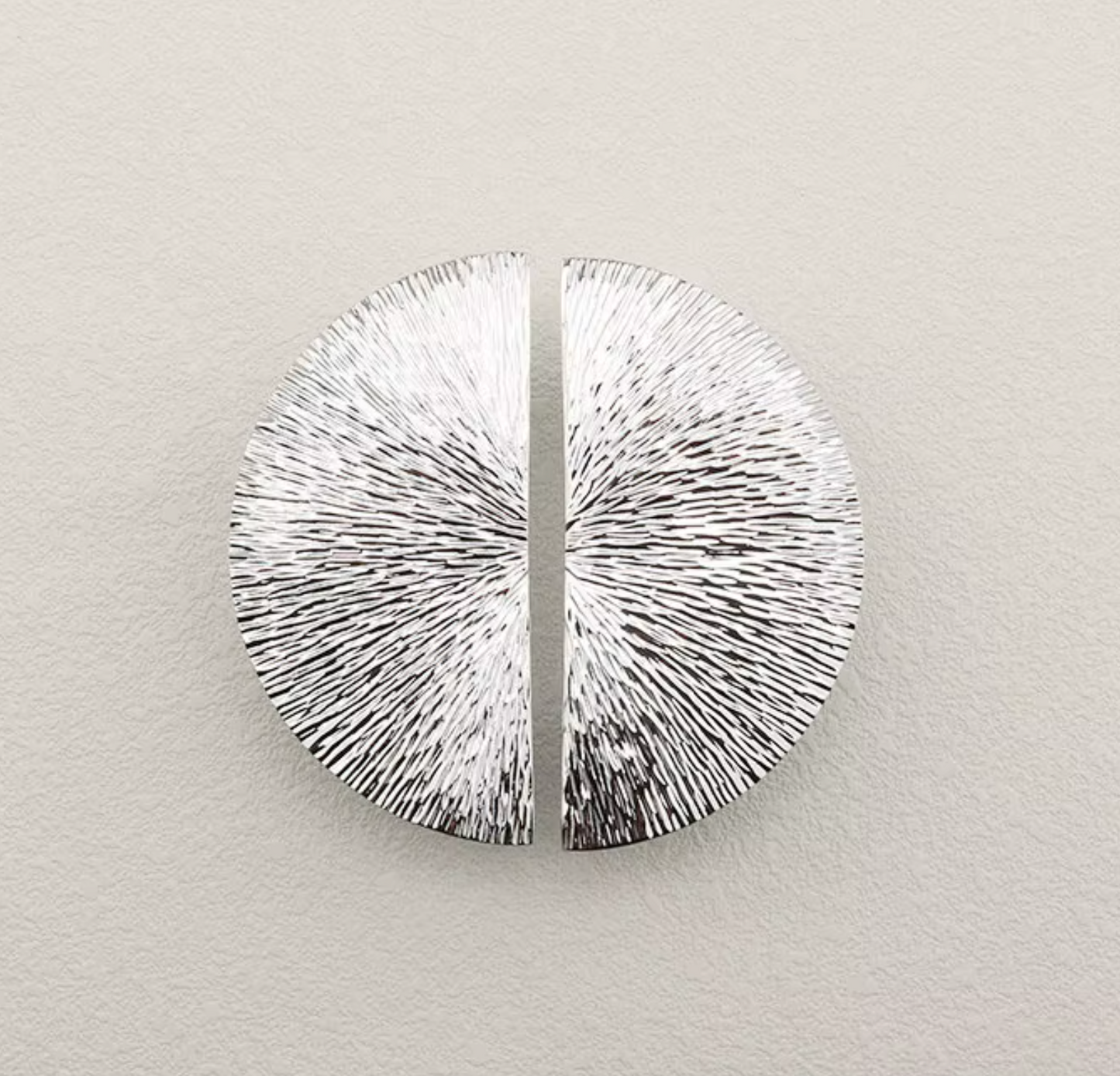 Cabinet Knobs Radiant Arc Half-Moon Collection Polished Chrome