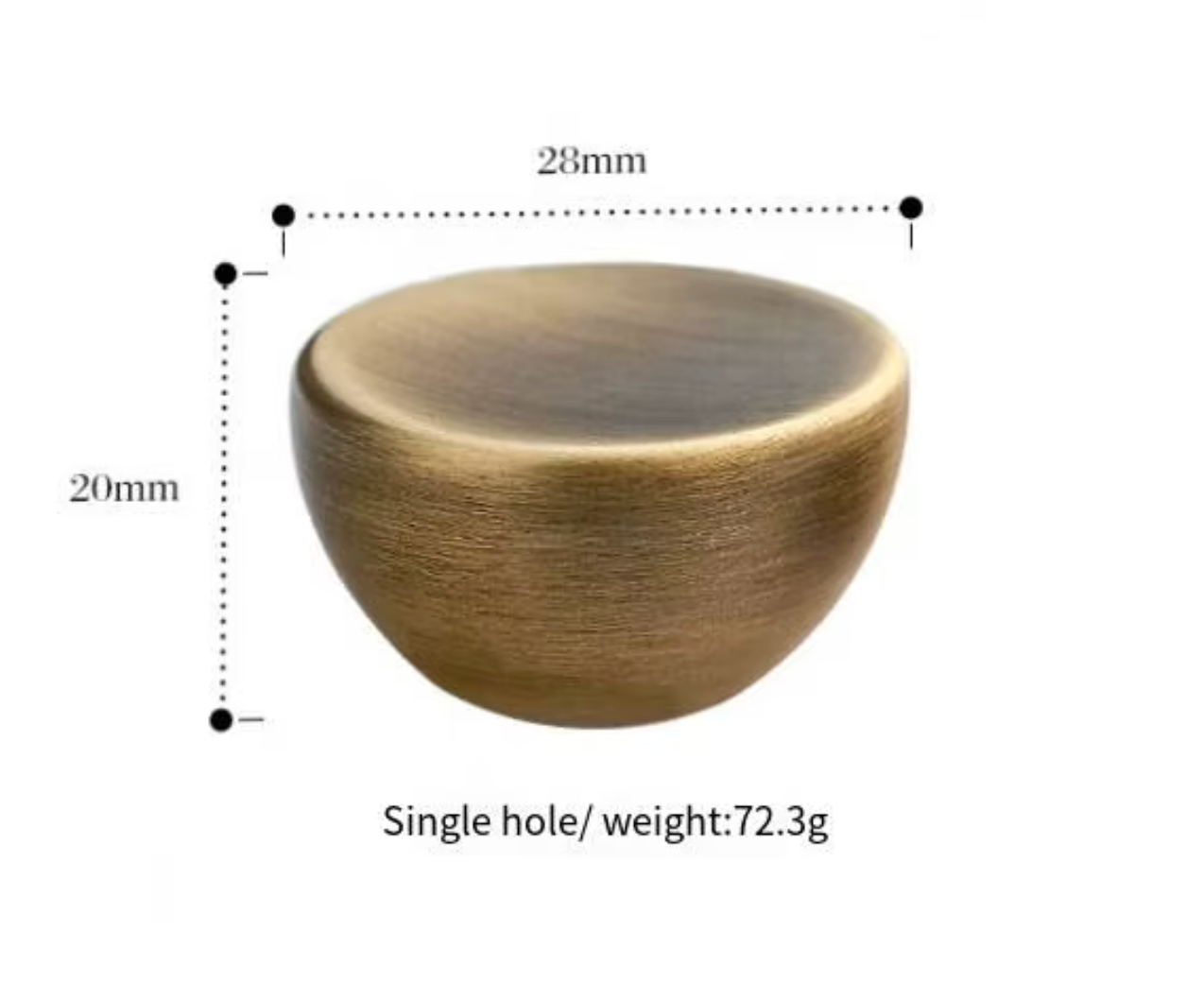 Cabinet Knob Round Cava Concave Collection