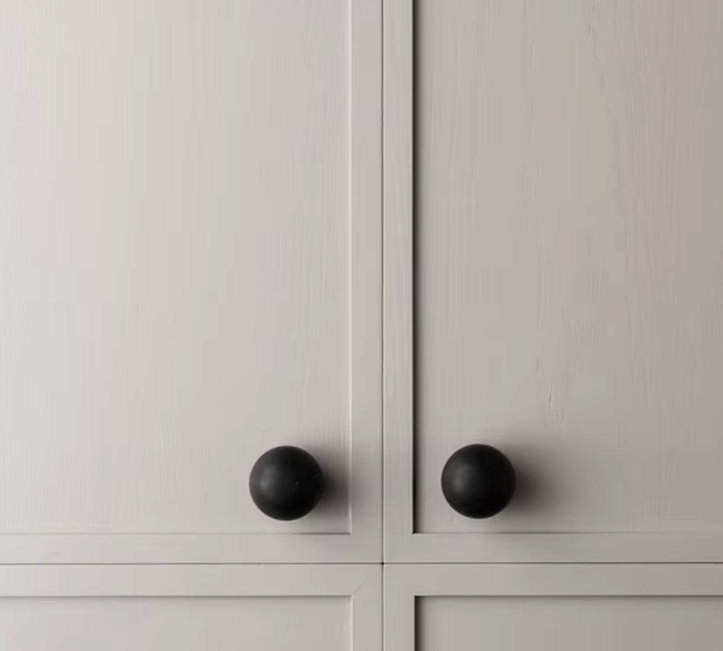 Cabinet Knob Sphere Smooth Collection Matt Black