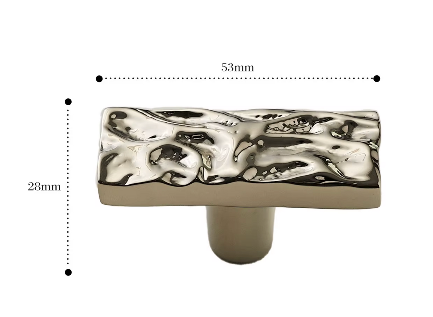 Cabinet Knob Sculpted Organic Collection