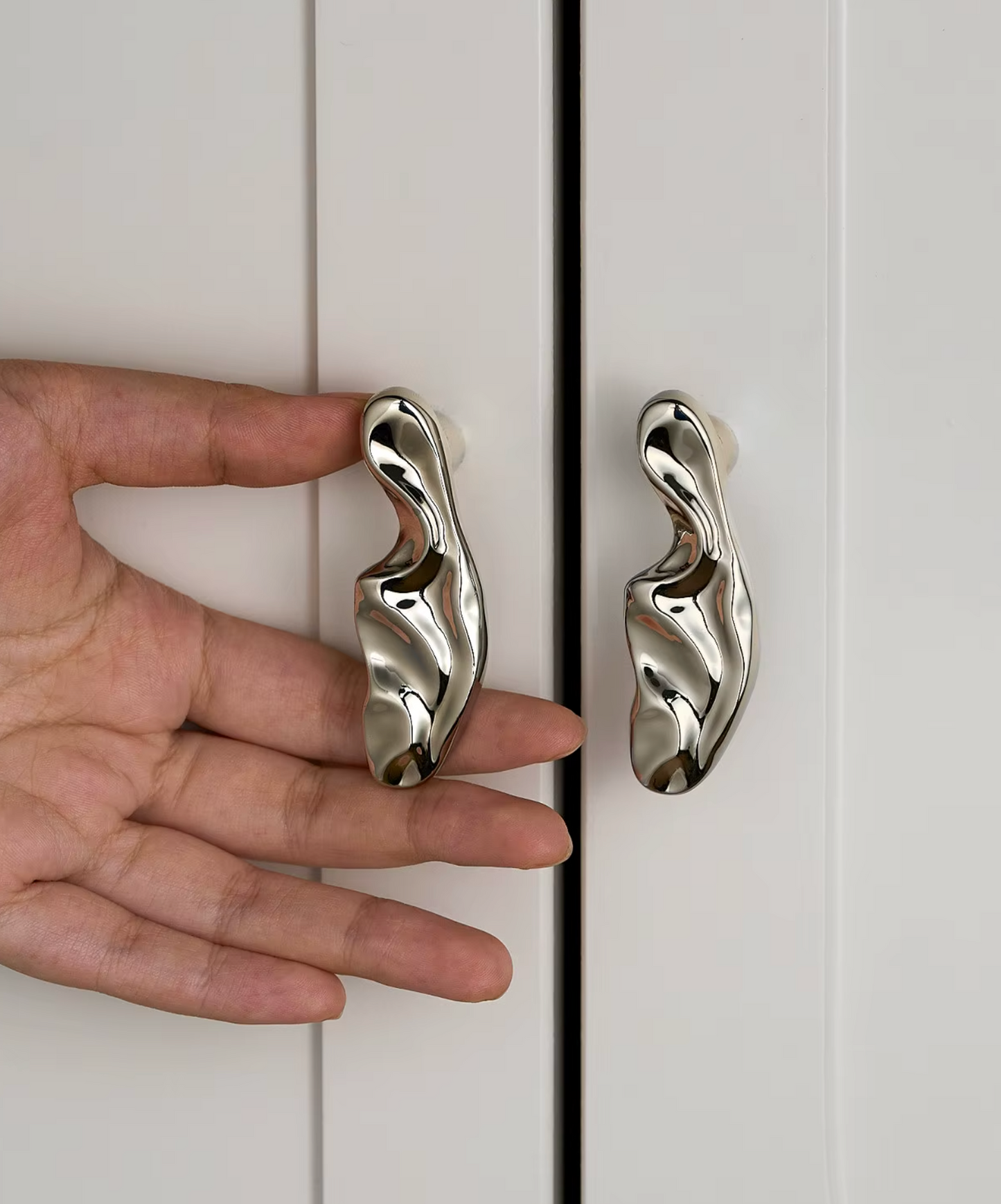 Cabinet Knob Sculpted Organic Twisted Collection