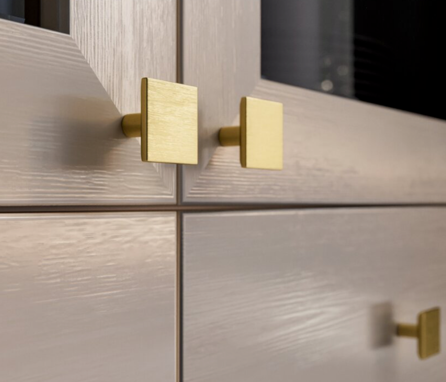 Cabinet Knob Square Solid Furniture Door Knobs Plato