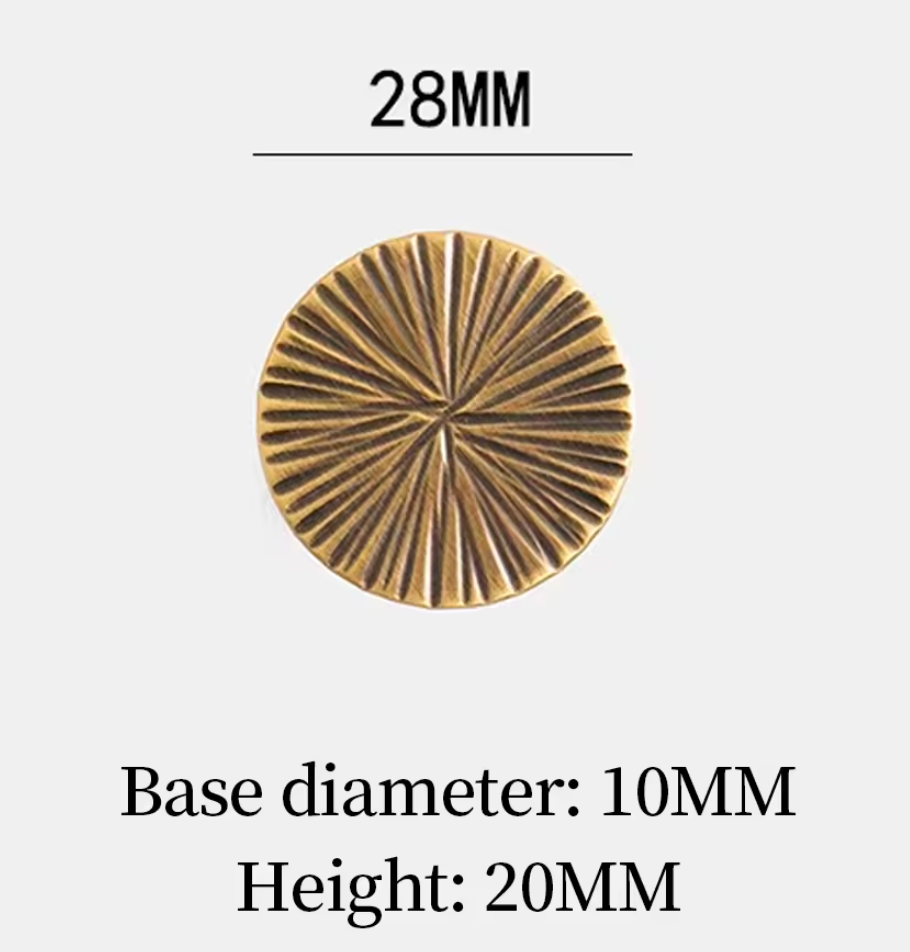 Cabinet Knobs Radiant Arc Half-Moon Collection Antique Brass