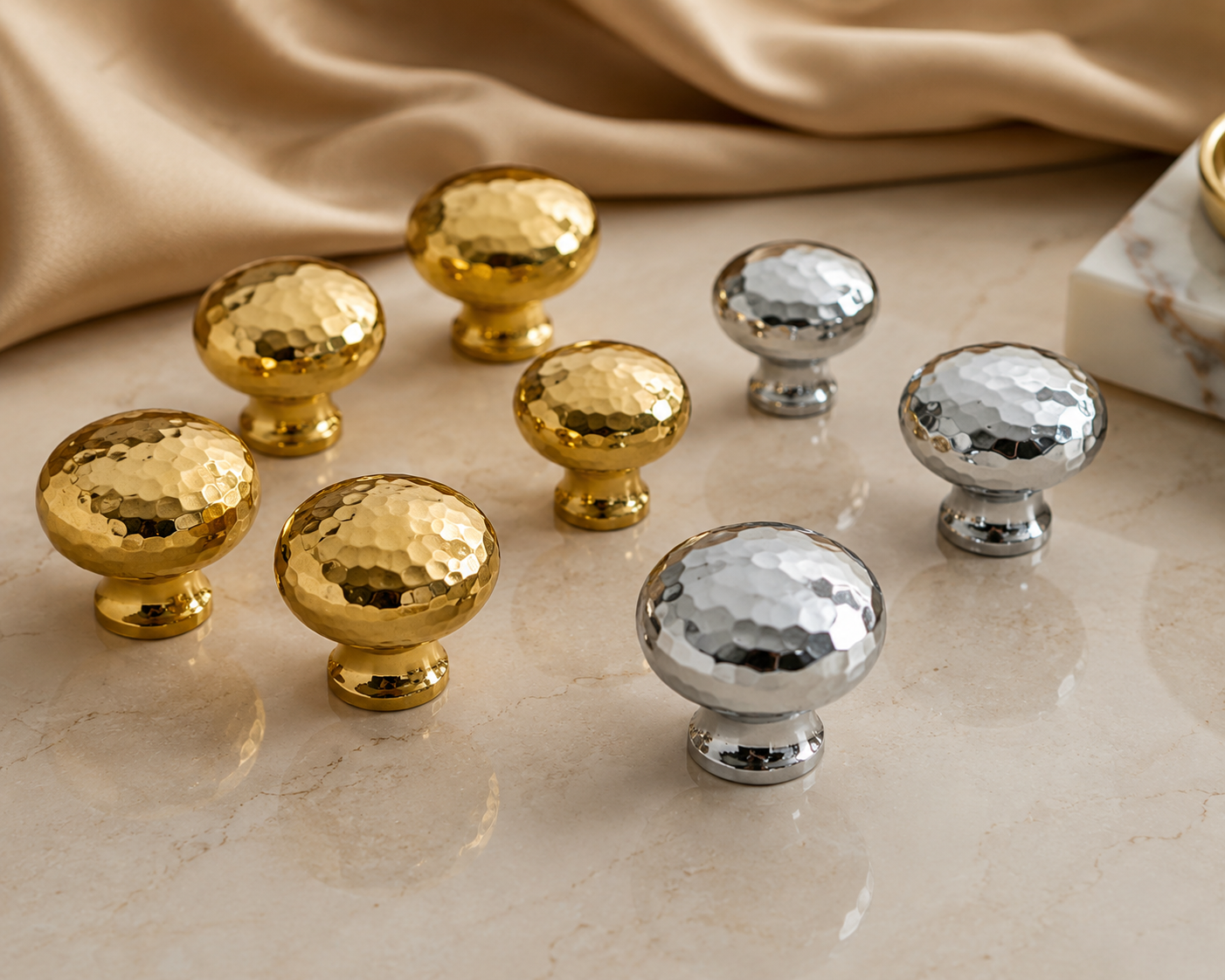 Cabinet Knobs Artisan Hand Hammered Collection