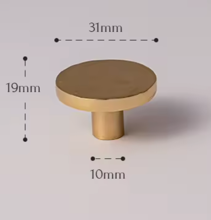 Cabinet Knobs Artisan Hand Hammered Collection Polished Brass