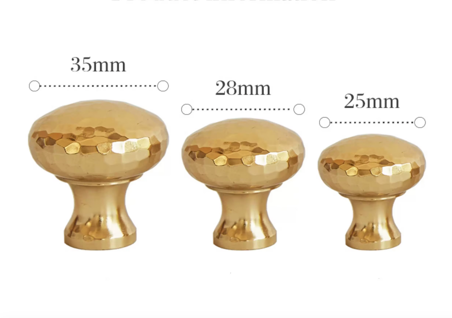 Cabinet Knobs Artisan Hand Hammered Collection