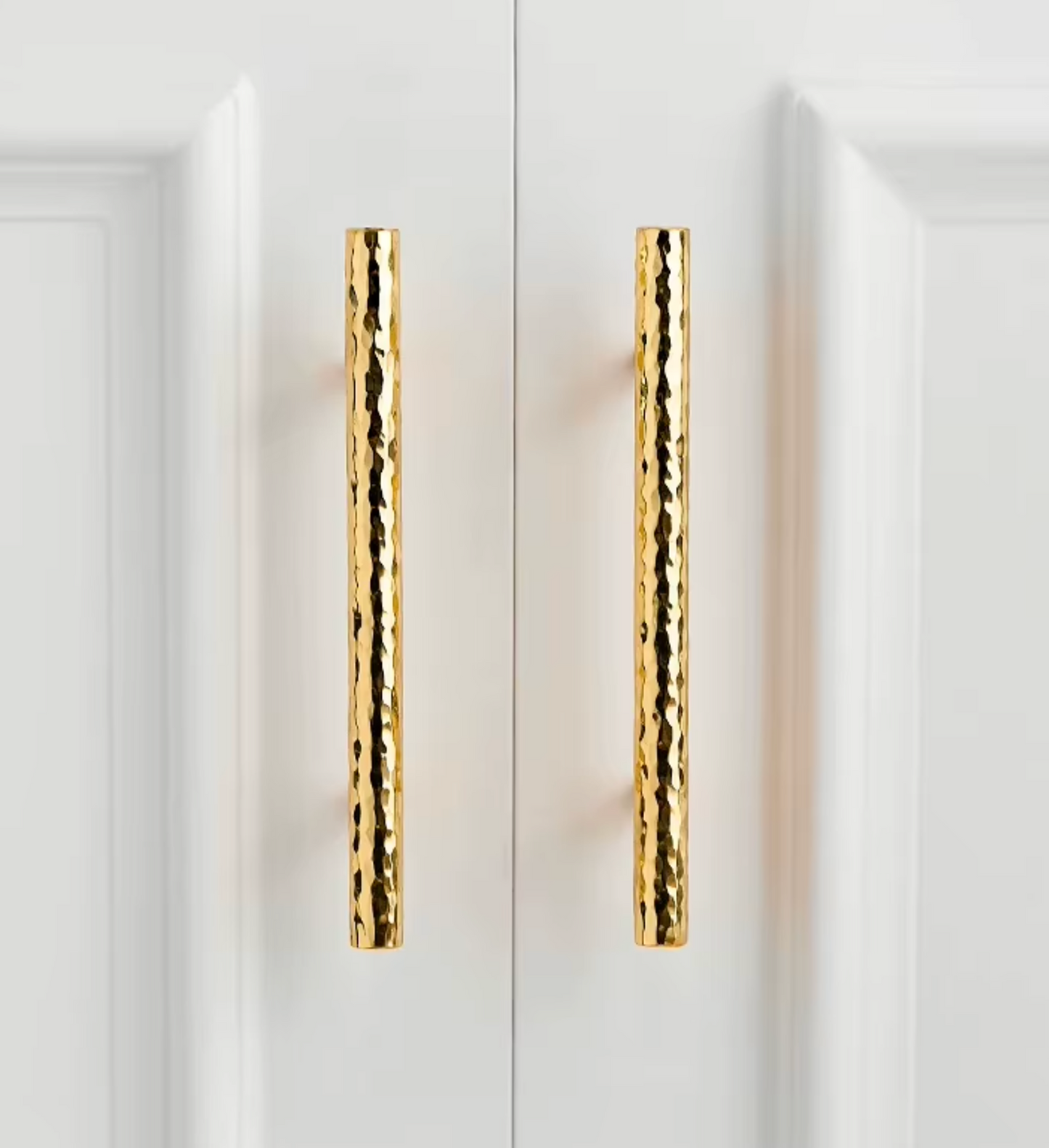 Cabinet Pull Handle Artisan Hand Hammered Collection Polished Brass
