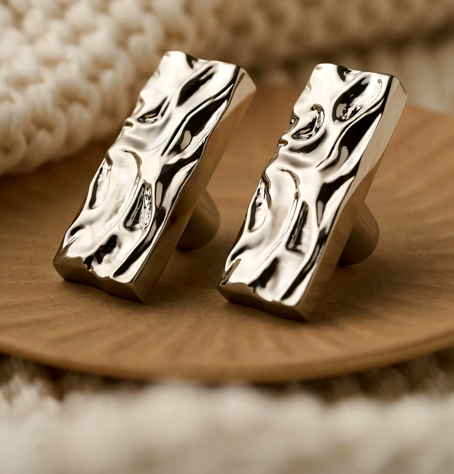Cabinet Knob Sculpted Organic Collection