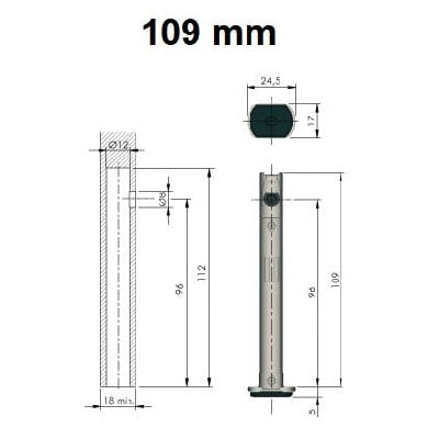 Carcass-Integrated-Adjustable-Lever-Foot-109-mm