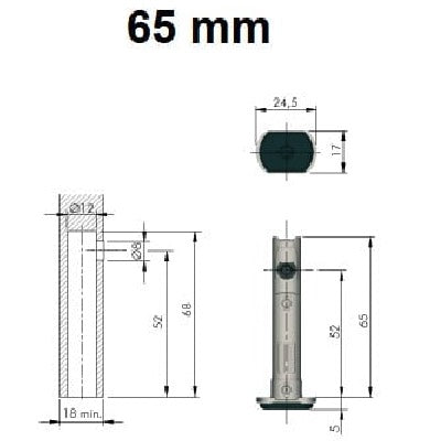 Carcass-Integrated-Adjustable-Lever-Foot-65-mm