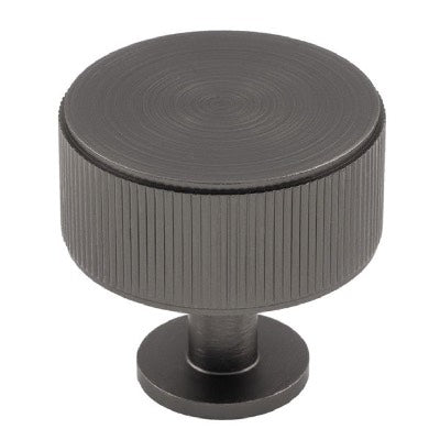 Carlisle-Brass-Fingertip-Lines-Radio-Cupboard-Knob-Anthracite-FTD713ANT