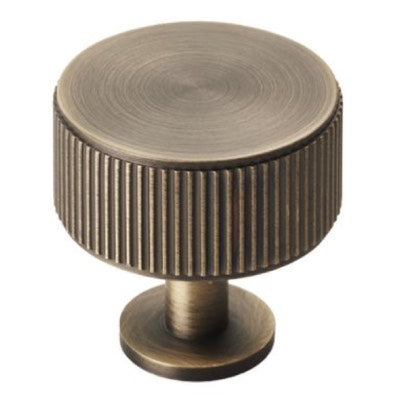 Carlisle-Brass-Fingertip-Lines-Radio-Cupboard-Knob-Antique-Brass-FTD713AB