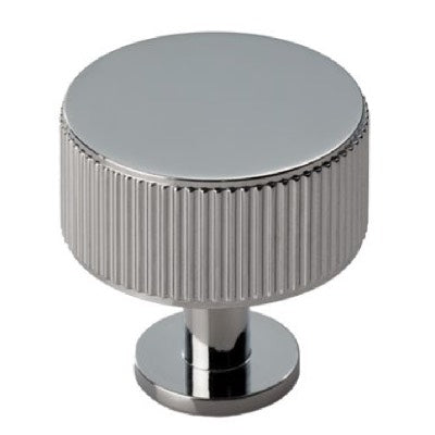 Carlisle-Brass-Fingertip-Lines-Radio-Cupboard-Knob-Polished-Chrome-FTD713CP