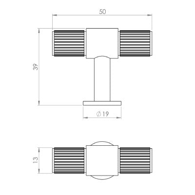 Carlisle-Brass-Fingertip-Lines-T-Bar-Cupboard-Knob-FTD711