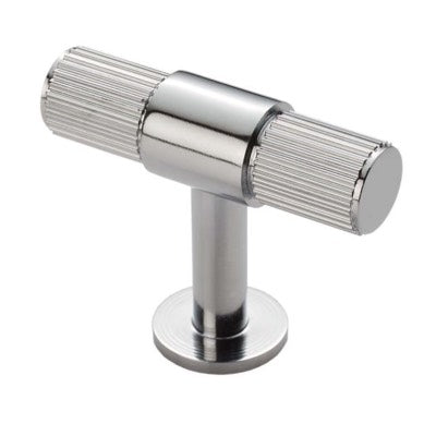 Carlisle-Brass-Fingertip-Lines-T-Bar-Cupboard-Knob-Polished-Chrome-FTD711CP