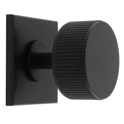 Carlisle-Brass-Harmonise-Lines-Radio-Cupboard-Knob-on-Backplate-Matt-Black-FTD713MB40MB