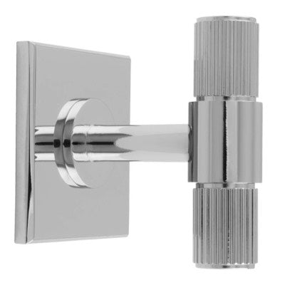 Carlisle-Brass-Harmonise-Lines-T-Bar-Cupboard-Knob-on-Backplate-Polished-Chrome-FTD711CP40CP