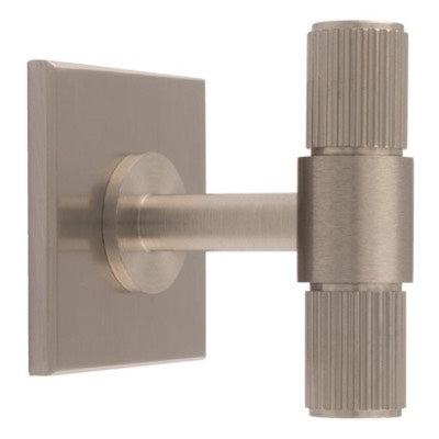 Carlisle-Brass-Harmonise-Lines-T-Bar-Cupboard-Knob-on-Backplate-Satin-Nickel-FTD711SN40SN