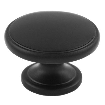 Carlisle-Brass-Oxford-Cabinet-Knob-32mm-Matt-Black-FTD524SMB