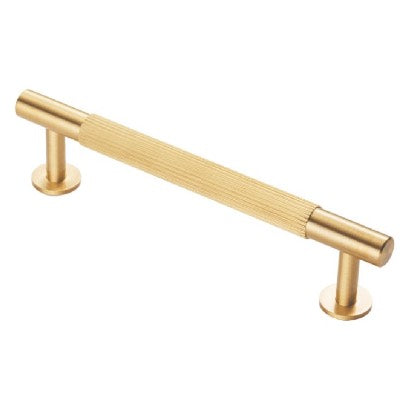 Carlisle Brass Cabinet T-Bar Fingertip Lines Handle Satin Brass FTD710