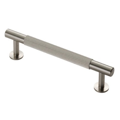 Carlisle Brass Cabinet T-Bar Fingertip Lines Handle Satin Nickel FTD710