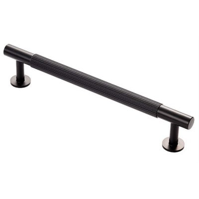 Carlisle Brass Cabinet T-Bar Fingertip Lines Handle Matt Black FTD710