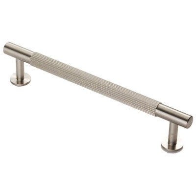 Carlisle Brass Cabinet T-Bar Fingertip Lines Handle Satin Nickel FTD710