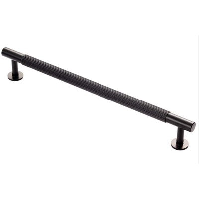 Carlisle Brass Cabinet T-Bar Fingertip Lines Handle Matt Black FTD710