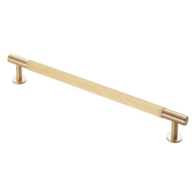 Carlisle Brass Cabinet T-Bar Fingertip Lines Handle Satin Brass FTD710