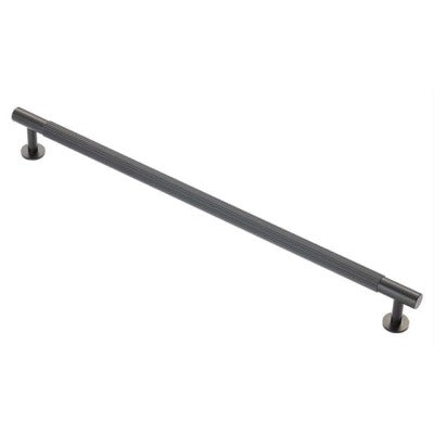 Carlisle Brass Cabinet T-Bar Fingertip Lines Handle Matt Black FTD710