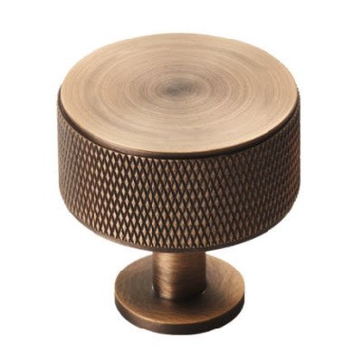 Carlisle Brass Knurled Radio Cabinet Knob Antique Brass - FTD703AB