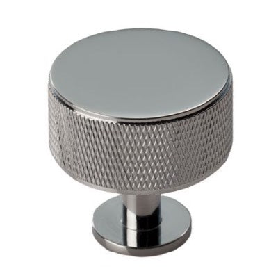 Carlisle Brass Knurled Radio Cabinet Knob Polished Chrome - FTD703CP