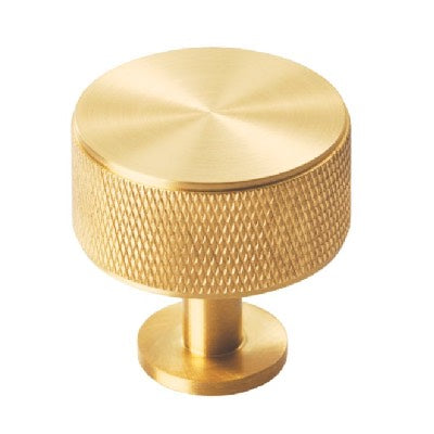 Carlisle Brass Knurled Radio Cabinet Knob Satin Brass - FTD703SB